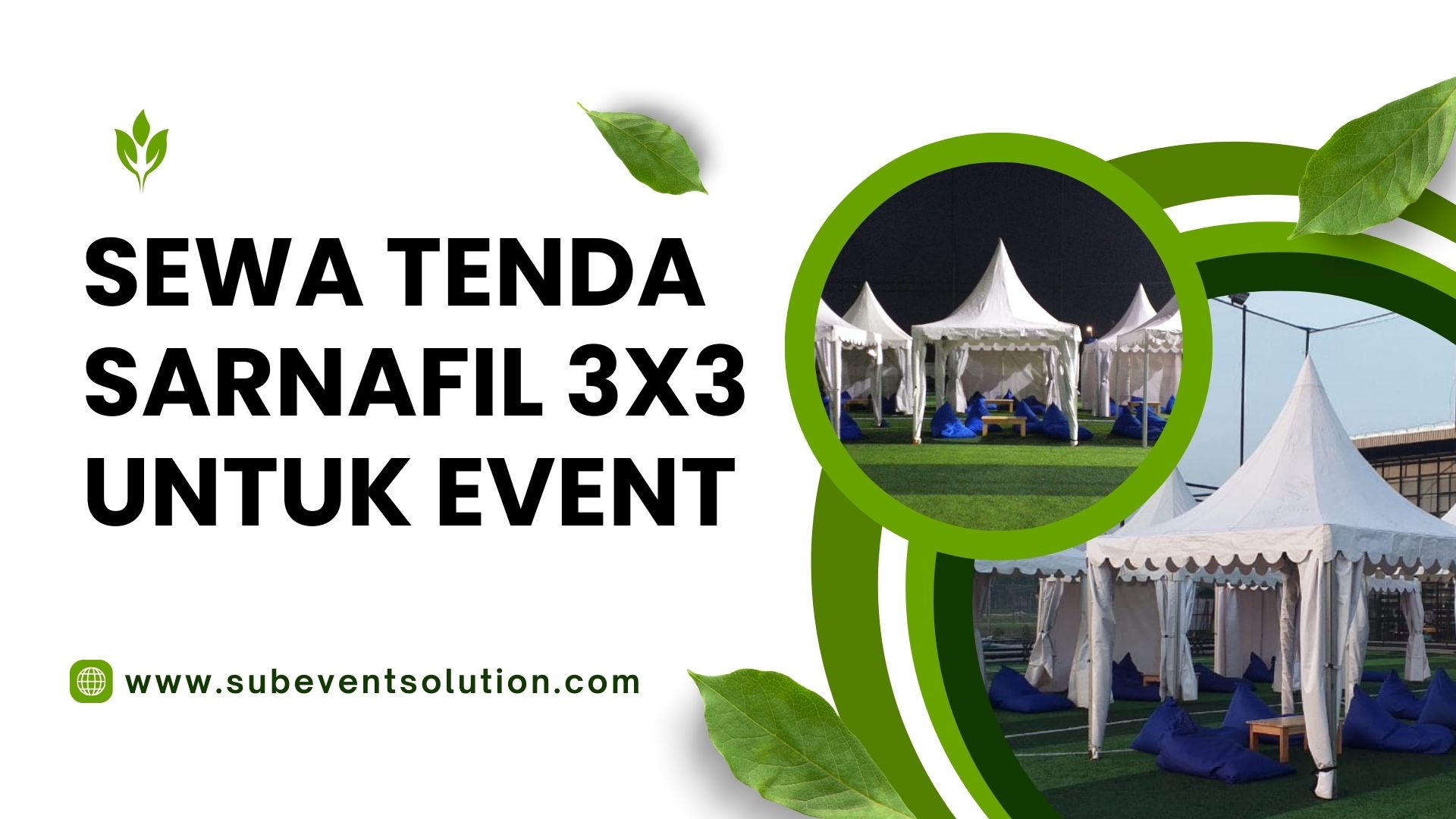 SEWA TENDA SARNAFIL 3X3 UNTUK EVENT