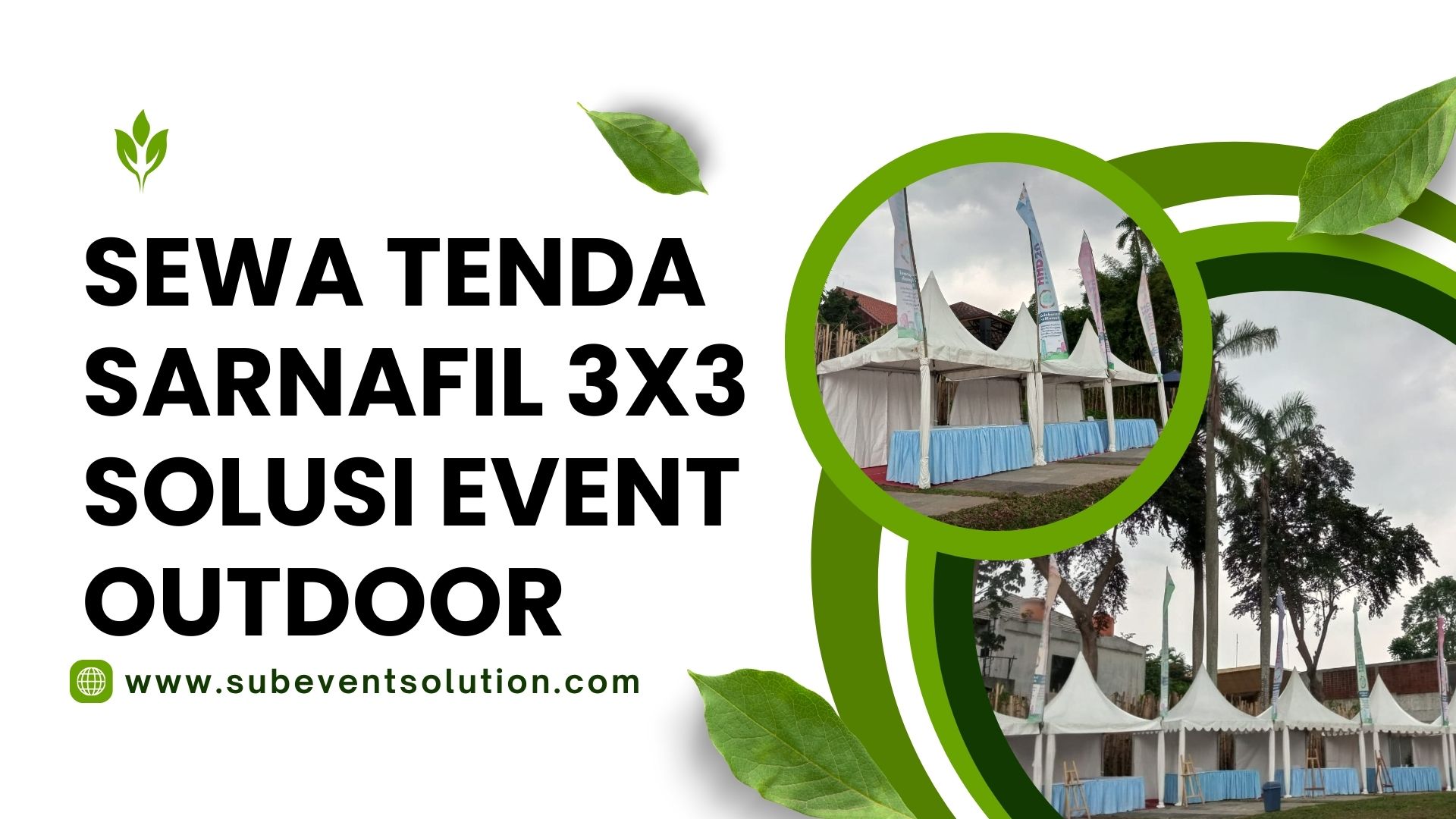 SEWA TENDA SARNAFIL 3X3 SOLUSI EVENT OUTDOOR
